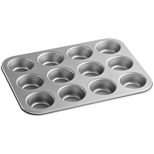12 Cup Nonstick Carbon Steel Muffin / Cupcake Baking Tin