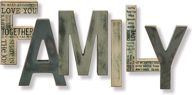 CWI Gifts Hearthside Collection Family Letters - SALE