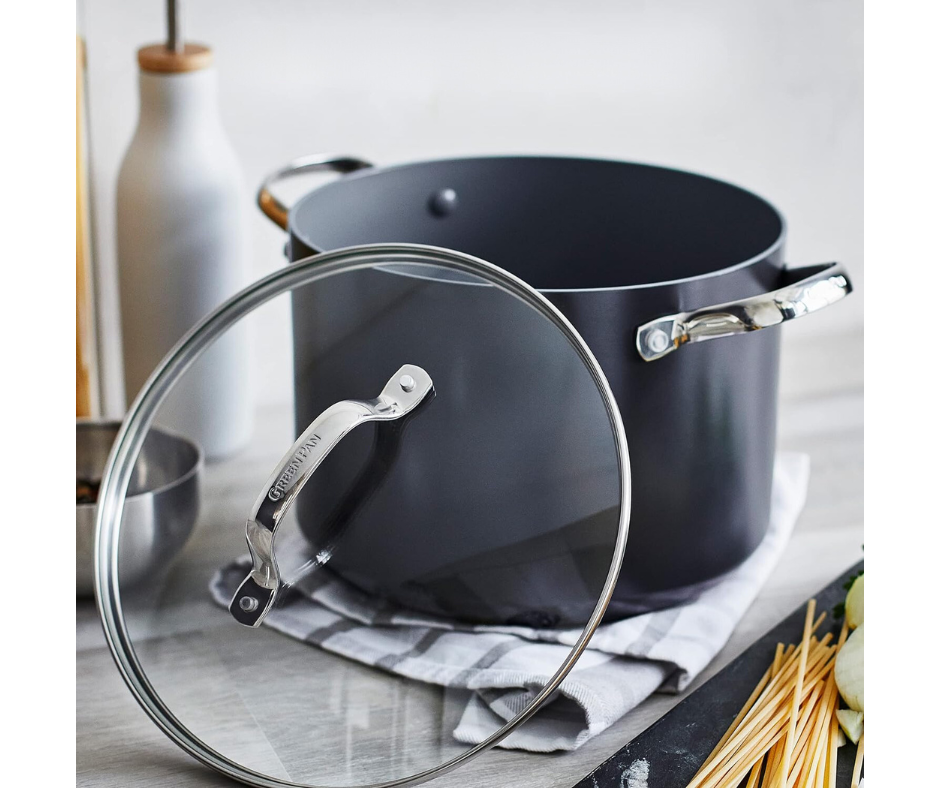 Valencia Pro 8 Quart Stock Pot & Lid by GreenPan – Kooi Housewares