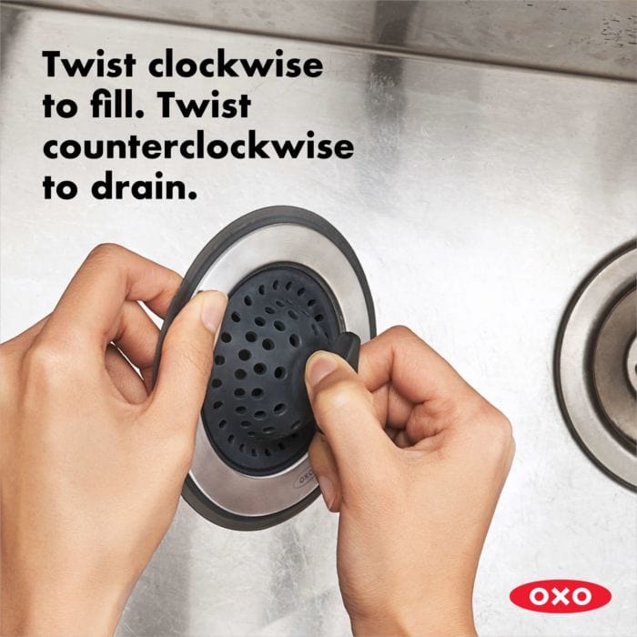Silicone Sink Strainer and Drain Stopper by Oxo Good Grips