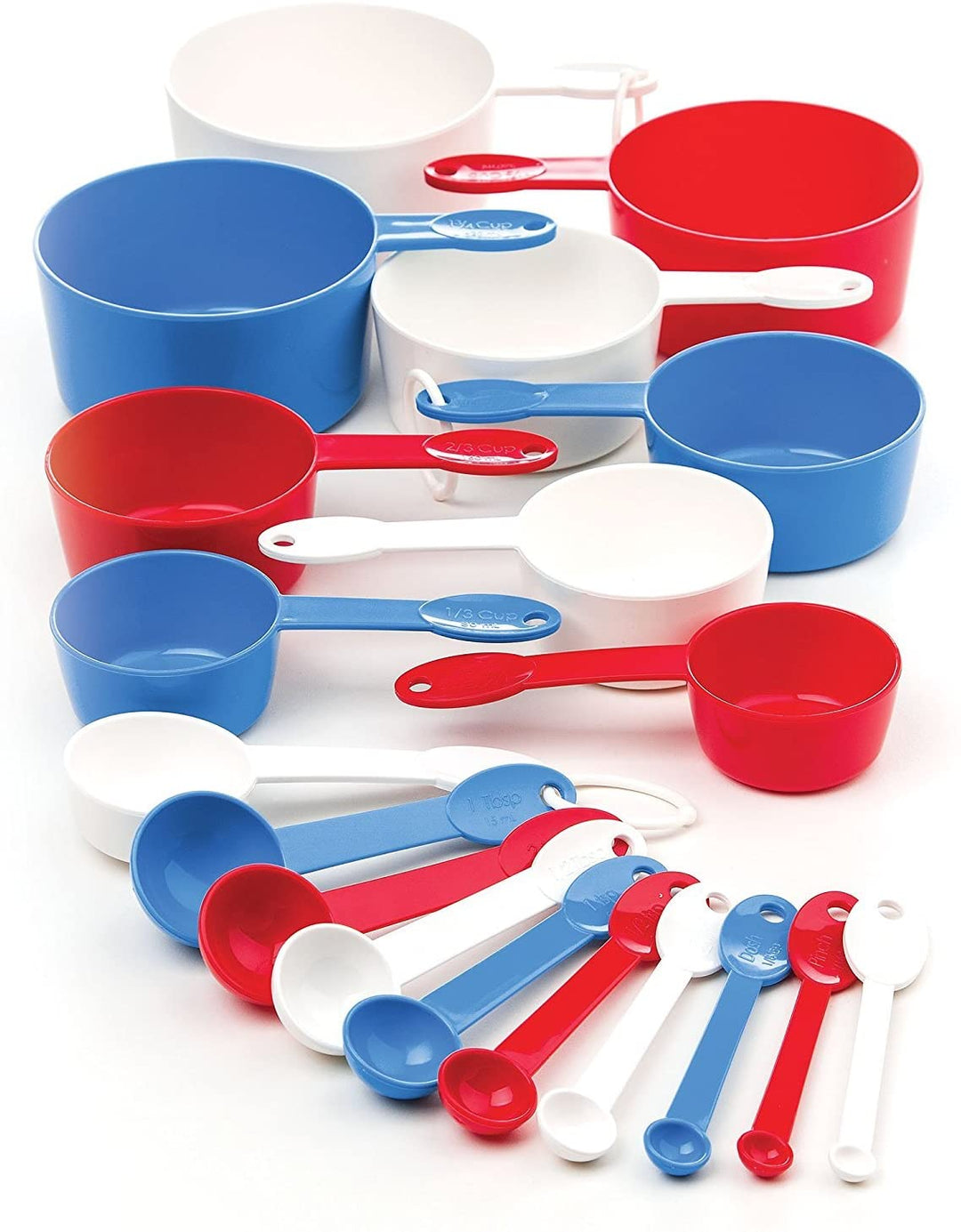 Ultimate Measuring Set with 19 Plastic Measuring Spoons and Cups by Progressive
