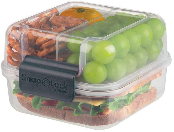 200 Pack To-Go Safe-T-Fresh Grab and Go Food Container, Tear Strip Lock, Perfect for Snacks, on The Go Snack Container, Delis, Restaraunts, 7.3 x 5.6