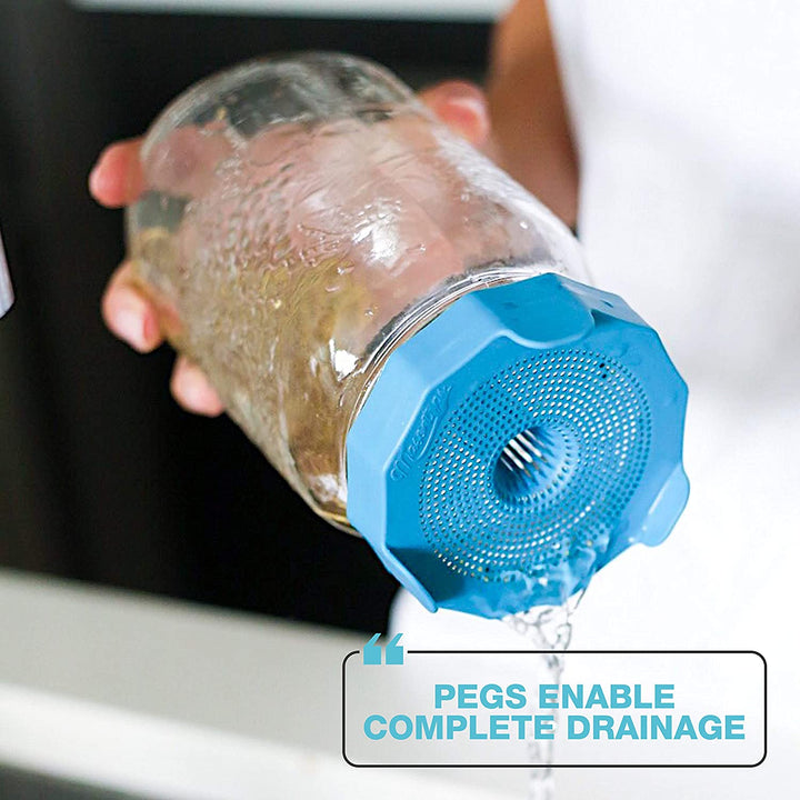 Wide Mouth Bean Sprouting Lids for Mason Jars by MasonTops