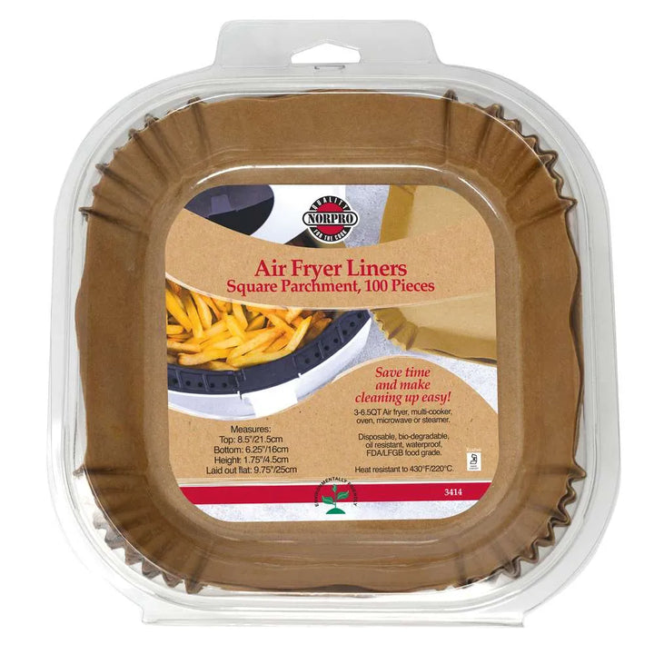 Square Air Fryer Parchment Paper Liners 100 Count by Norpro