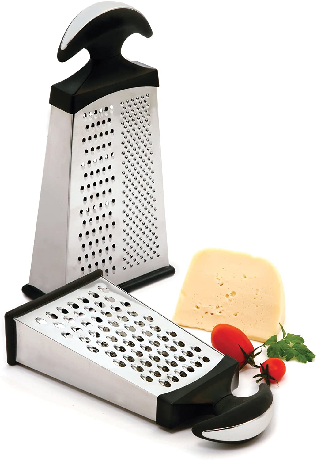 JANKOW 2-Pack Guitar Shaped Cheese Grater – Creative Stainless Steel Kitchen Vegetable Shredder