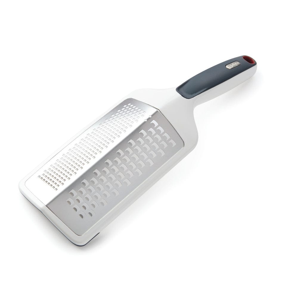 Choice 13 Stainless Steel Coarse Handheld Grater with Non-Slip