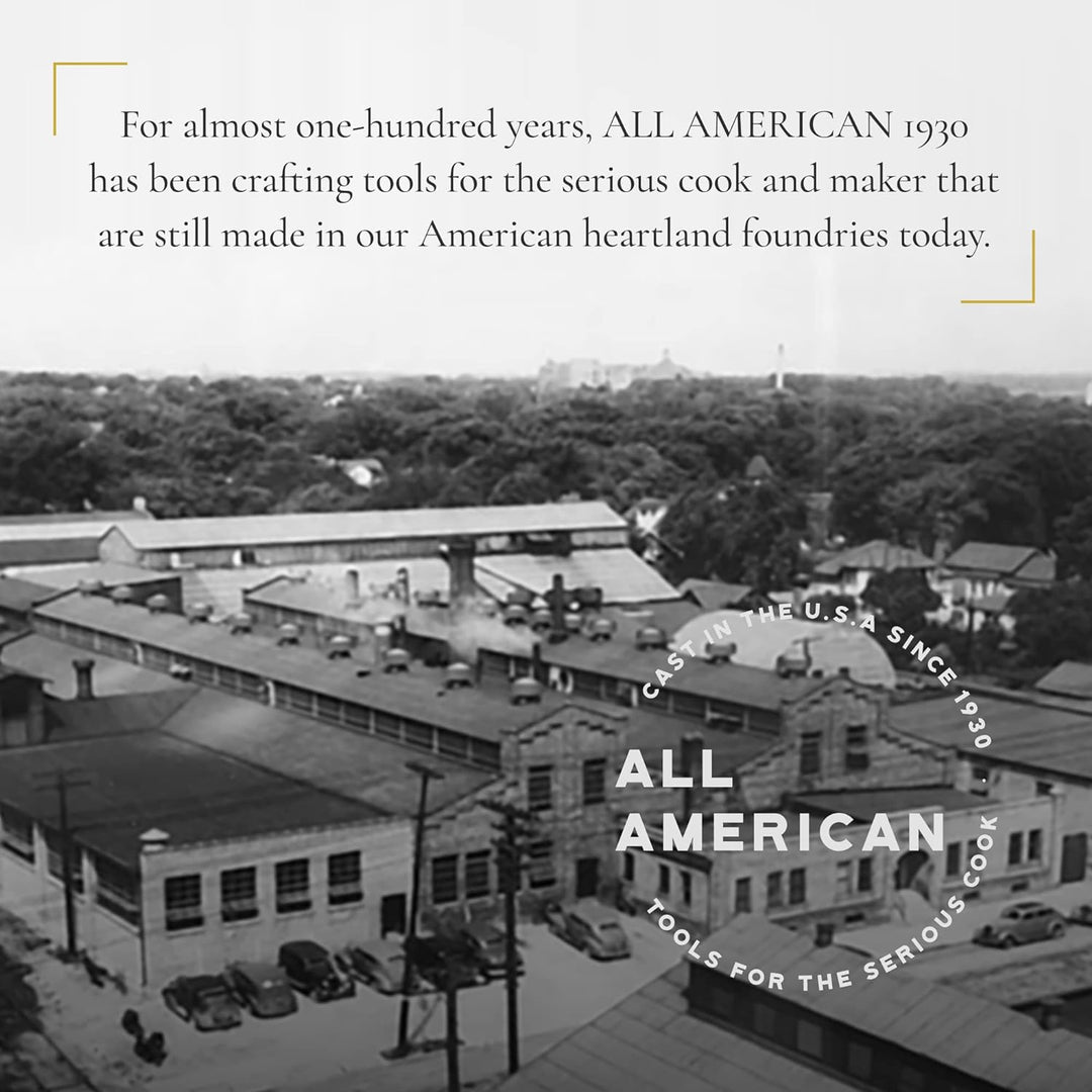 Historic aerial photo of the All American 1930 foundry in Manitowoc Wisconsin where pressure canners are cast in the USA