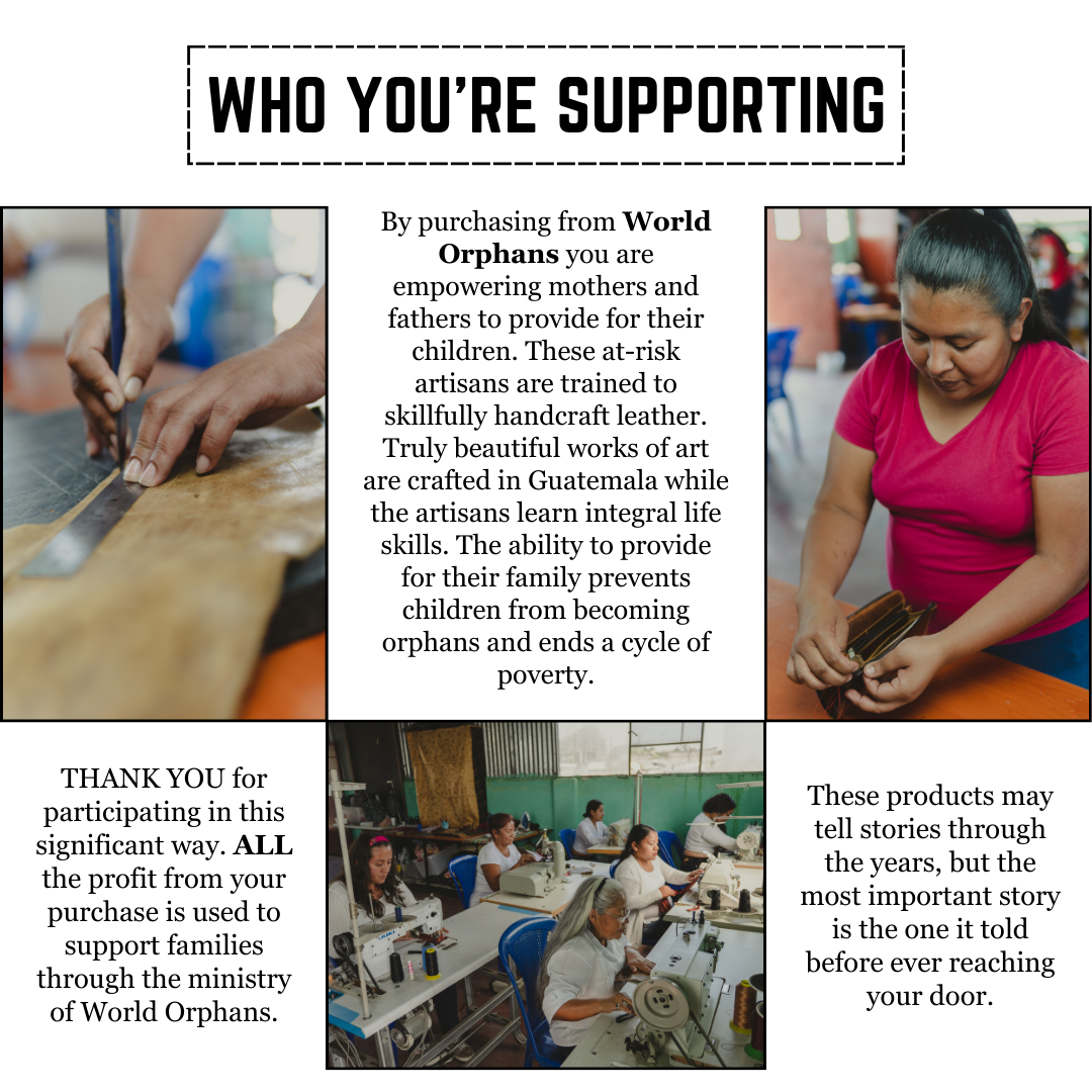 World Orphans leathergoods handcrafted