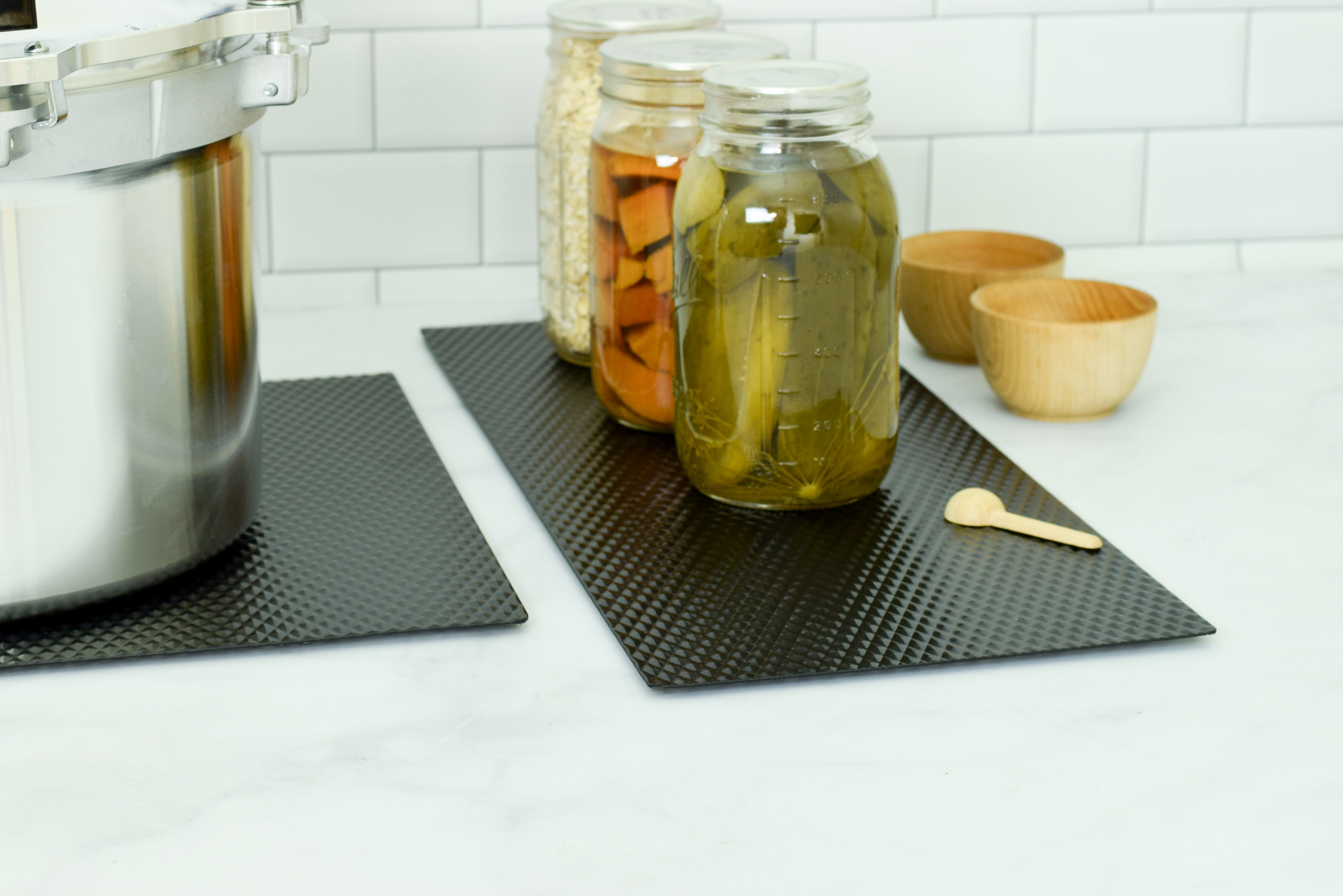 Matte Black Countertop Protector Mats by Range Kleen – Kooi Housewares