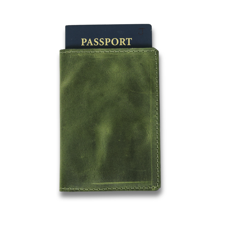 Mahogany Full Grain Leather Passport Holder - Handmade Passport Wallet by World Orphans