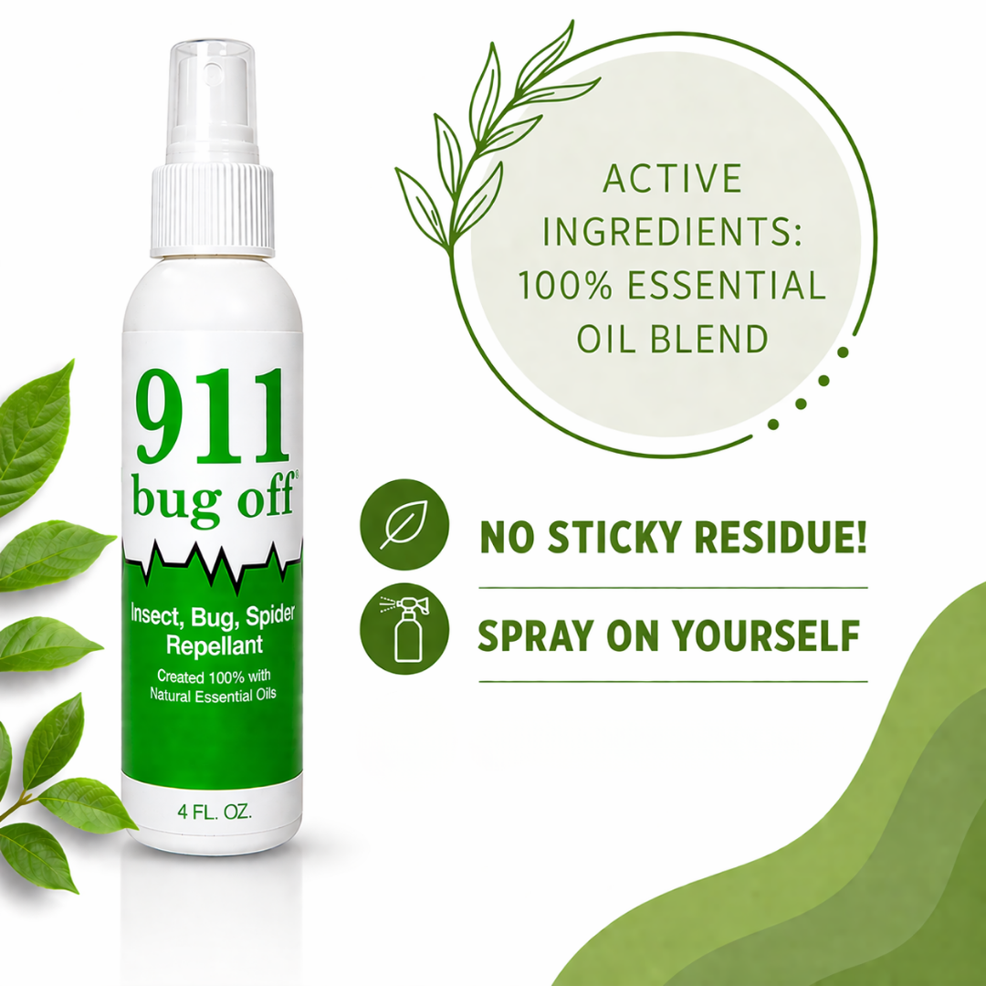 911 Bug Off Spray - Essential Oil Insect Repellent Spray