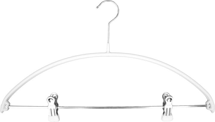 Mawa Smooth Shoulder, Non Slip Space Saving Adjustable Pant Clips Hangers, Set of 5, Style 40/PK