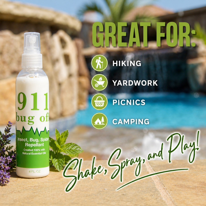911 Bug Off Spray - Essential Oil Insect Repellent Spray