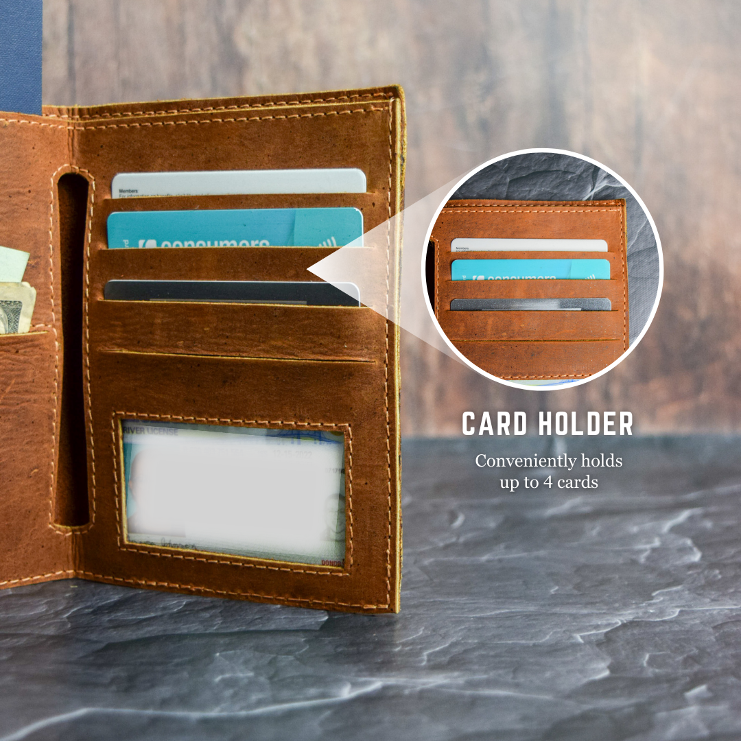 Card holder slim one piece wallet