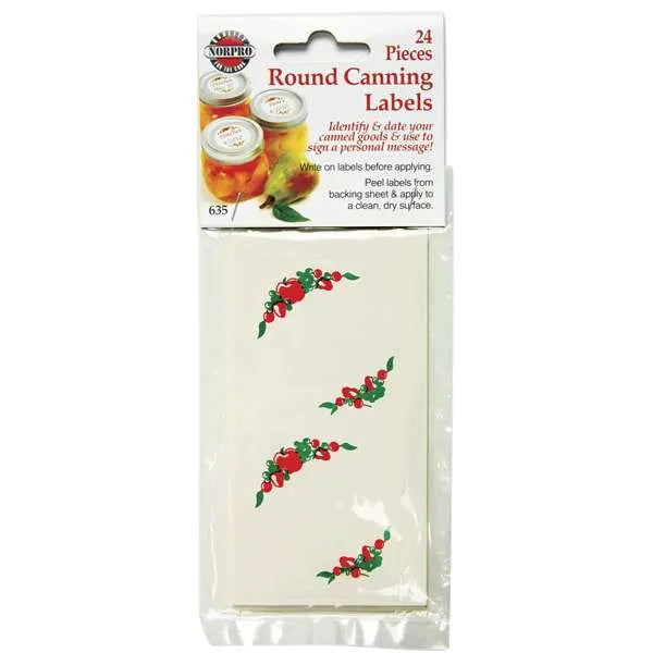 Round Canning Labels 24 Count by Norpro