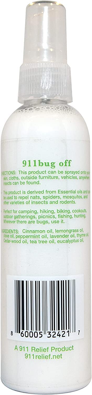 911 Relief 911 Bug Off Spray - Essential Oil Insect Repellent Spray
