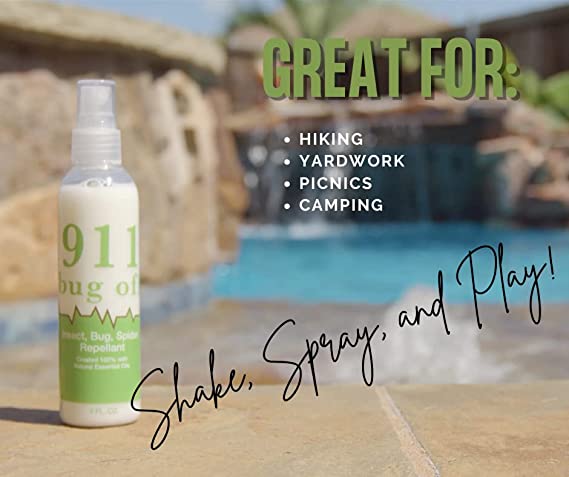 911 Relief 911 Bug Off Spray - Essential Oil Insect Repellent Spray