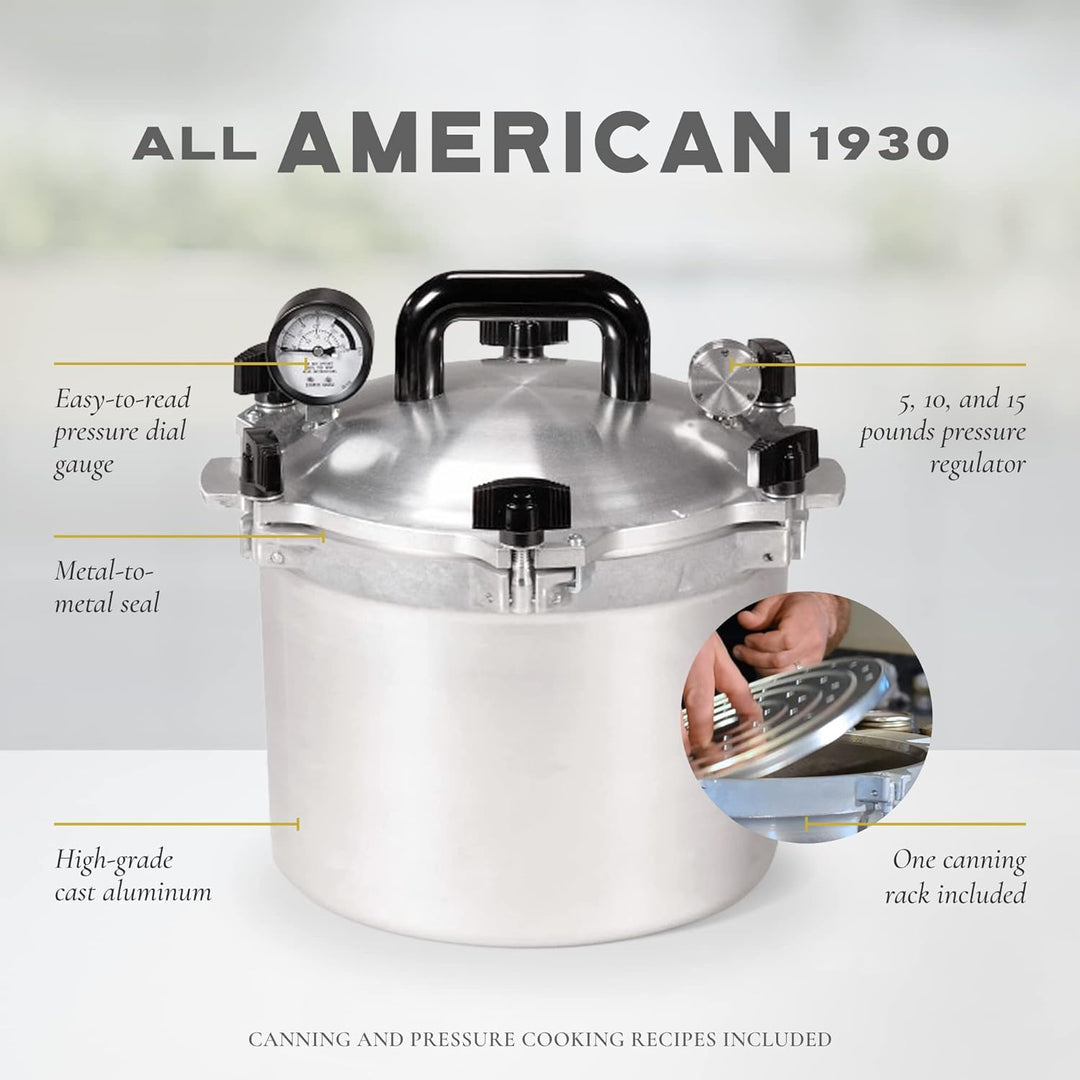 All American 910 Pressure Cooker Features