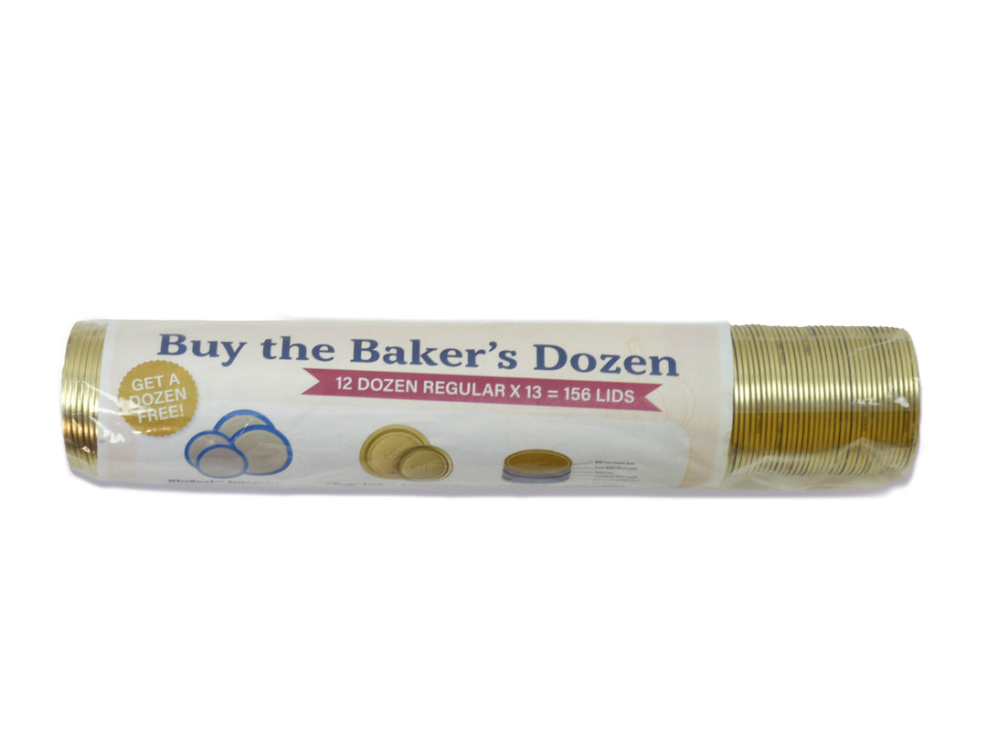 Baker's Dozen (156 Lids) Regular Mouth Canning Lid Bulk Package by Superb