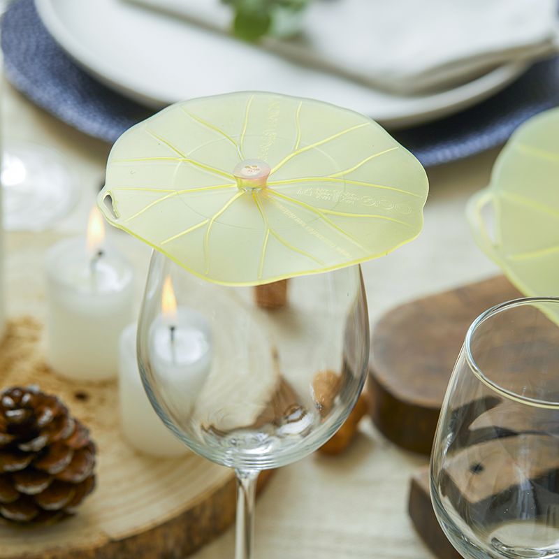 Charles Viancin Charles Viancin Lily Pad Drink Cover - 4 Inch - Set of 2