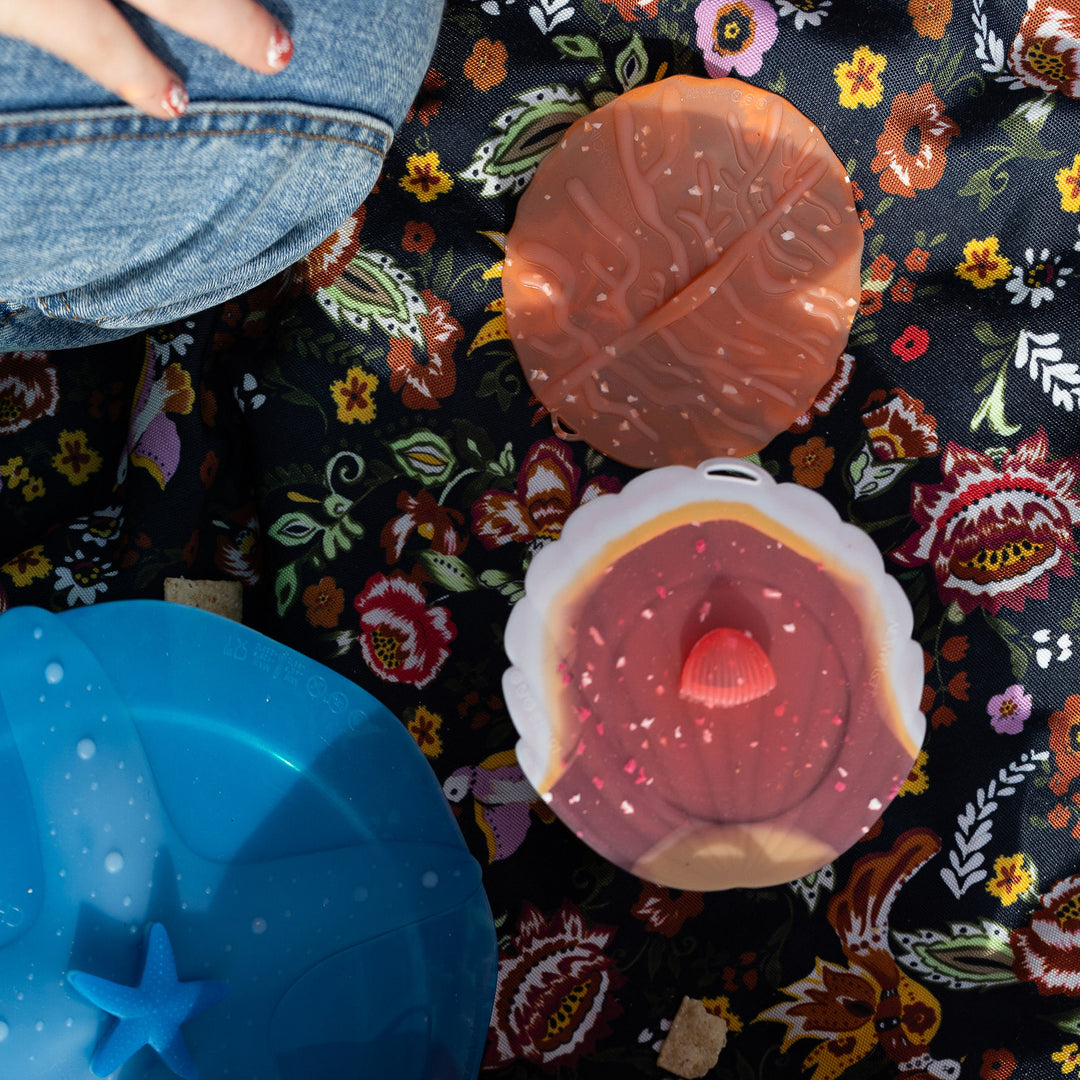 Coral / Shell Drink Covers by Charles Viancin