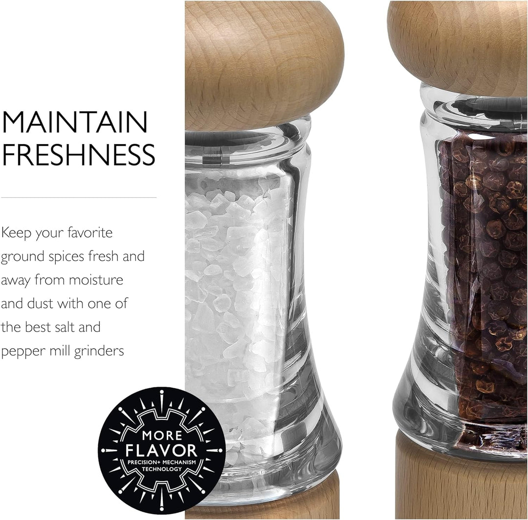 Cole & Mason Beech Wood & Acrylic Salt & Pepper Mill Set – Kooi Housewares