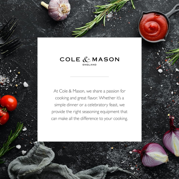 Cole & Mason Beech Wood & Acrylic Salt & Pepper Mill Set