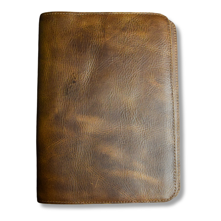 Leather Journal (Large) - Handmade Leather Notebook Cover with Lined Insert - World Orphans