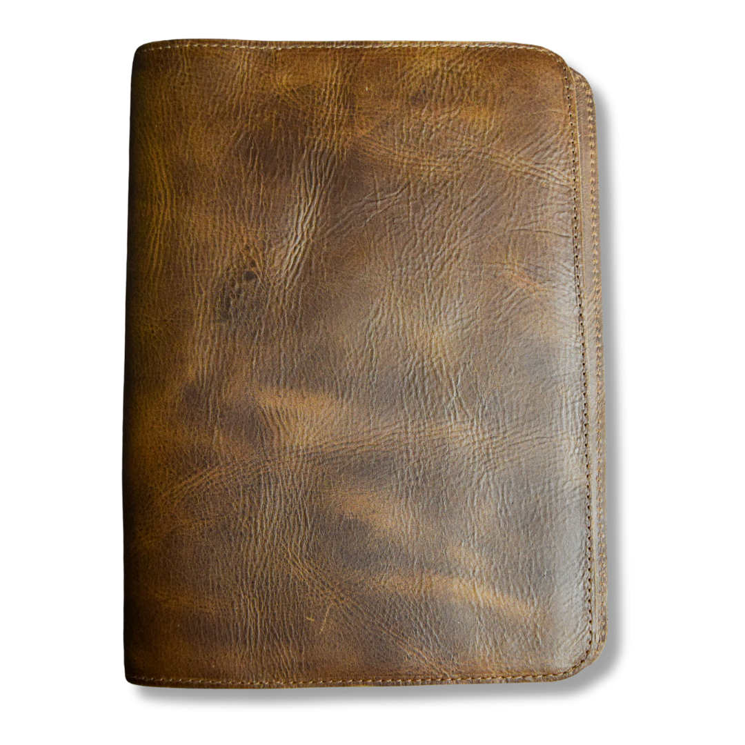 Large Leather Journal  / Notebook Cover with Lined Insert by World Orphans