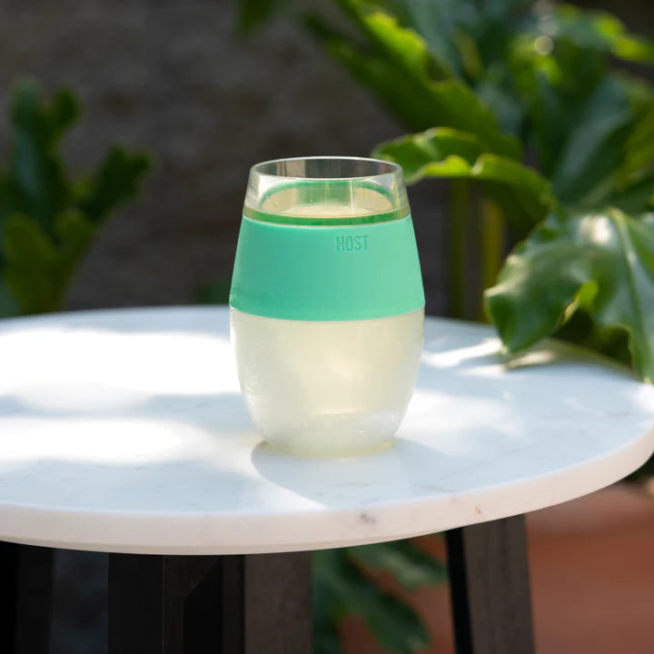 Stemless wine glasses by Host