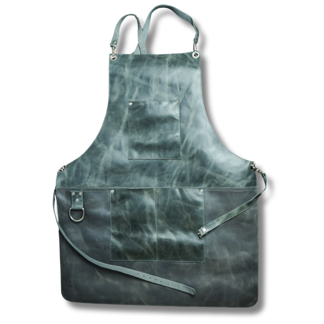 World Orphans Genuine Leather Apron for Men or Women with Cross Back Straps