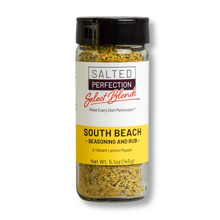 South Beach Lemon Pepper Seasoning Blend and Rub by Salted Perfection