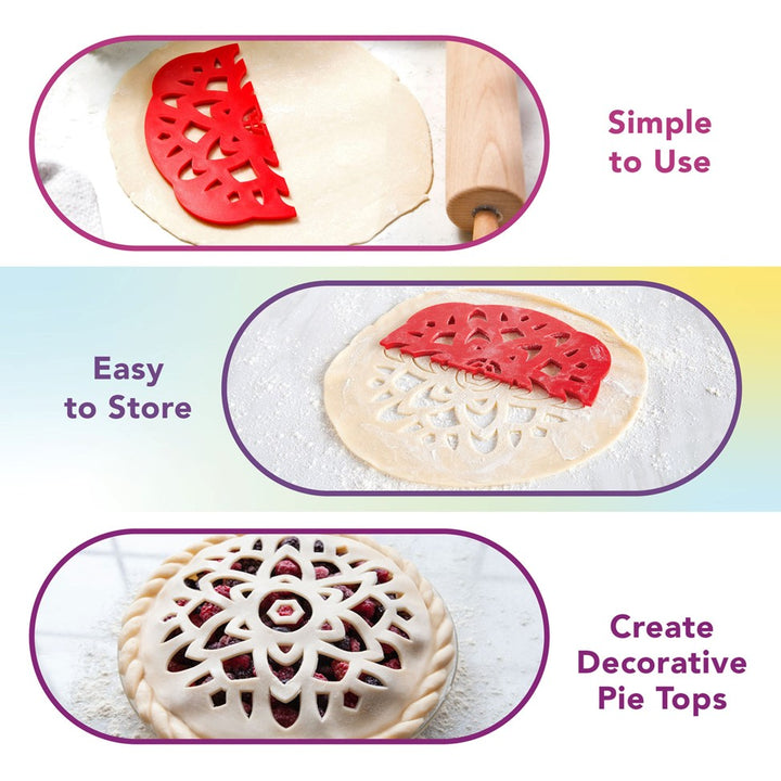 Pie Top Dough Cutter Mandala Design by Talisman