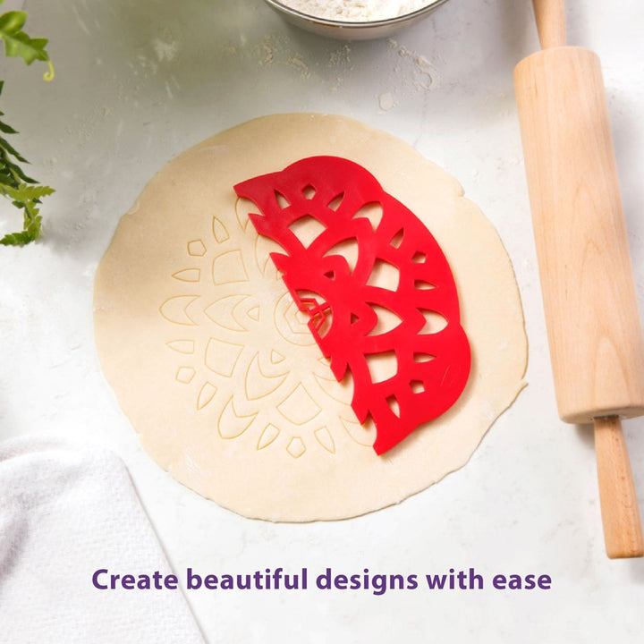 Pie Top Dough Cutter Mandala Design by Talisman
