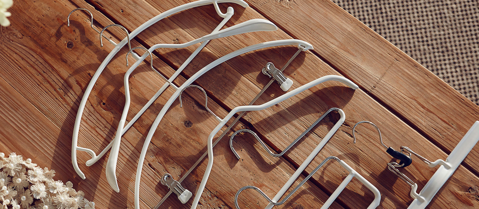 White Mawa hanger collection