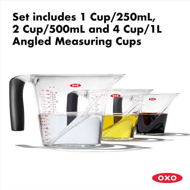 OXO Good Grips 2 Cup Adjustable Measuring Cup, Clear/Black