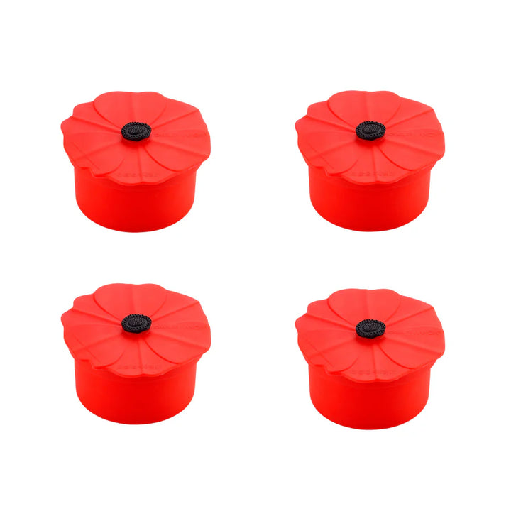 Poppy Silicone Storage Containers Set of 4  by Charles Viancin