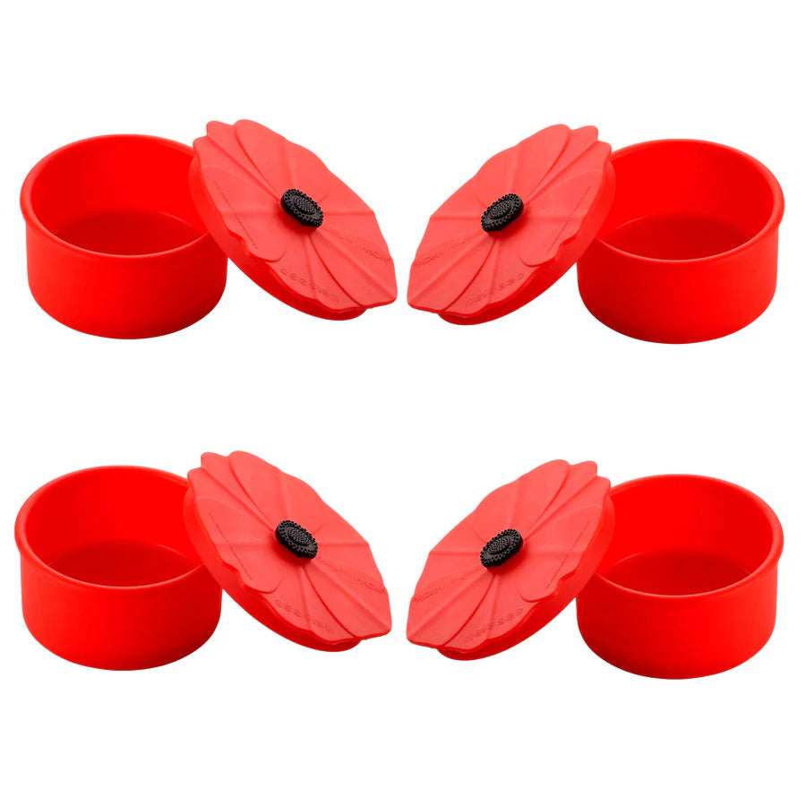 Poppy Silicone Storage Containers Set of 4  by Charles Viancin