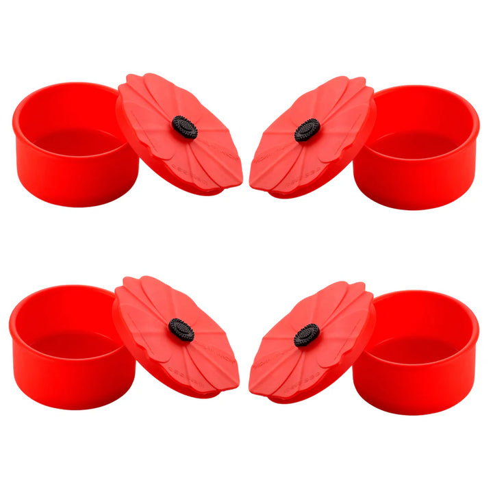 Poppy Silicone Storage Containers Set of 4  by Charles Viancin