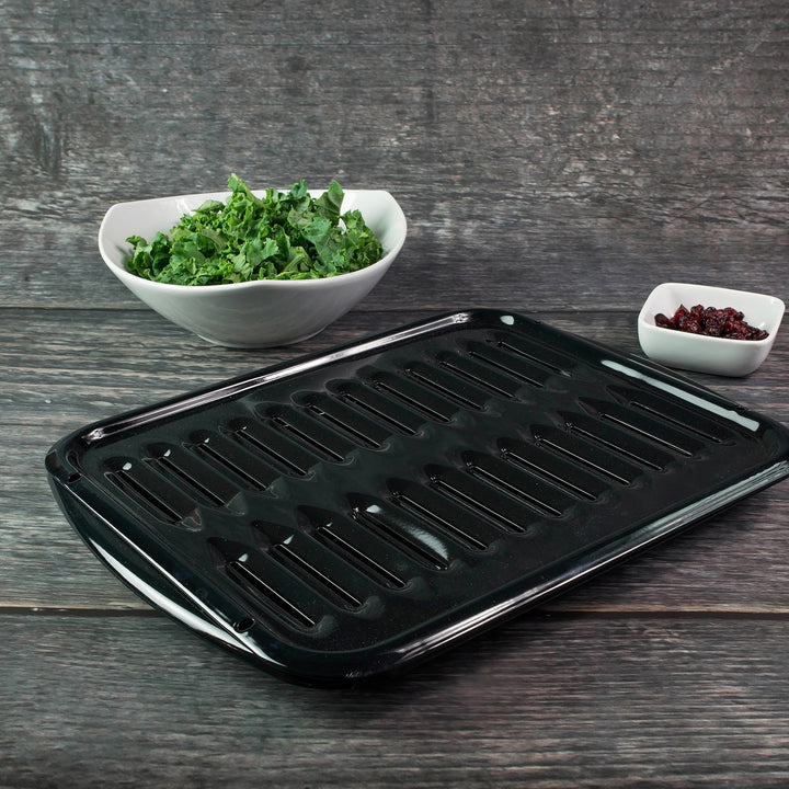 Range Kleen  2-Piece Heavy Duty Porcelain Full Size Broiler Pan & Grill