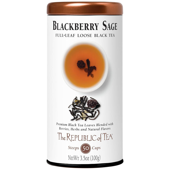 Blackberry Sage Full-Leaf Loose Black Tea by The Republic of Tea