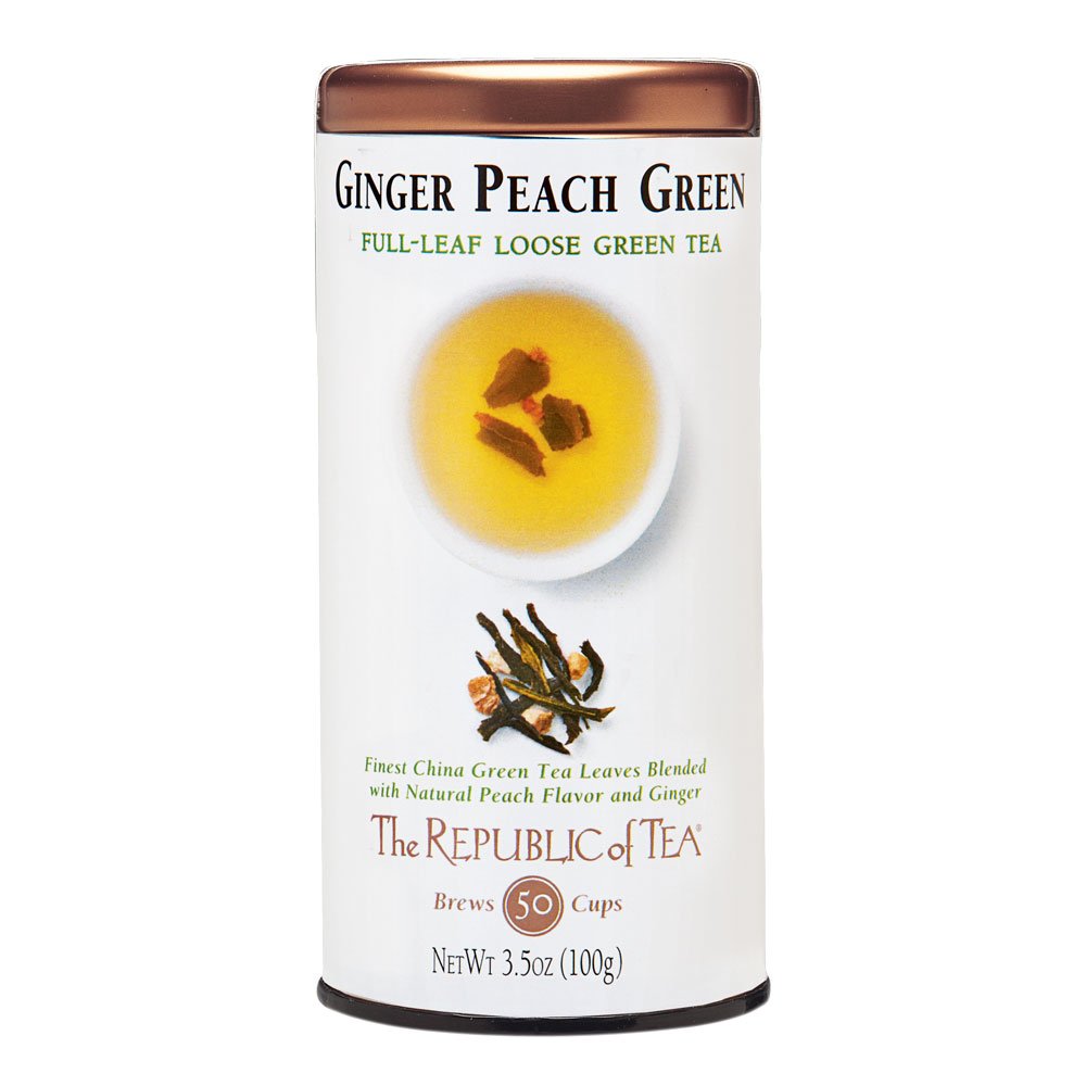 Ginger Peach Full-Leaf Loose Green Tea by The Republic of Tea