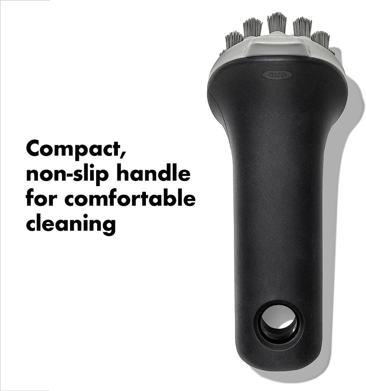 Cast iron brush and food scraper by OXO