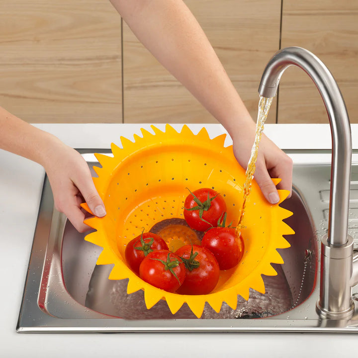 Sunflower Colander / Collapsible Salad Strainer by Charles Viancin