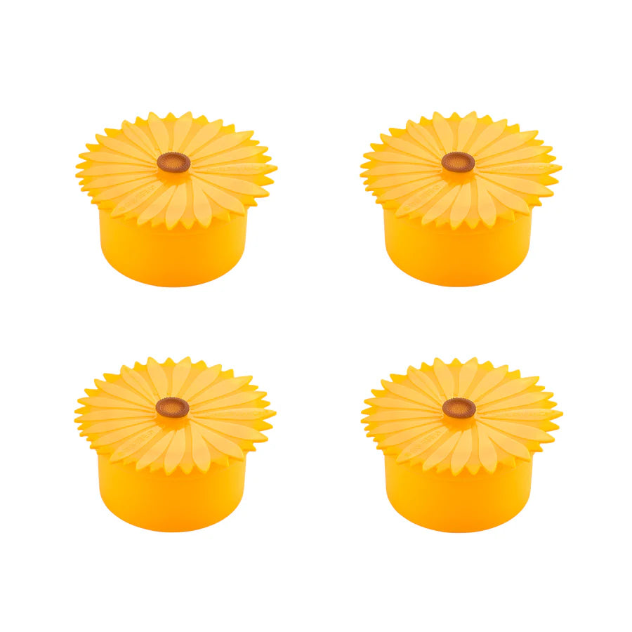Sunflower Silicone Storage Containers Set of 4 by Charles Viancin