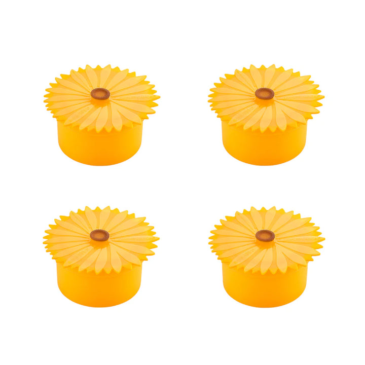 Sunflower Silicone Storage Containers Set of 4 by Charles Viancin