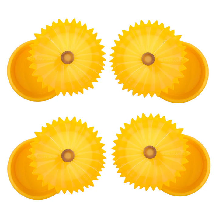 Sunflower Silicone Storage Containers Set of 4 by Charles Viancin
