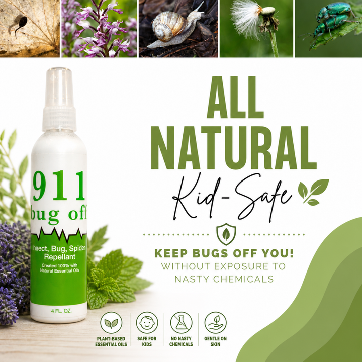 911 Bug Off Spray - Essential Oil Insect Repellent Spray