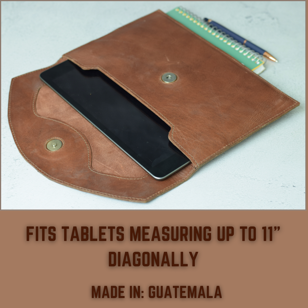 Leather tablet sleeve case