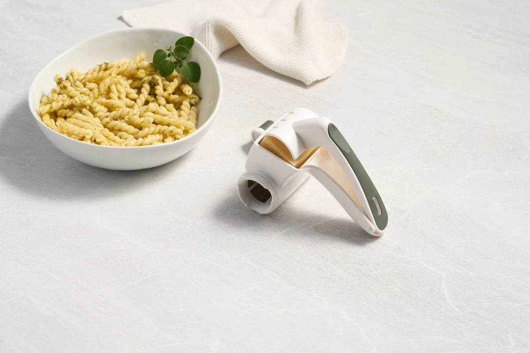 Restaurant Cheese Grater - Handheld Rotary Cheese Grater - Cheese,  Vegetable, Nut Grater - Steel Kitchen Shredder for Right- and Left-Handed  Cooks